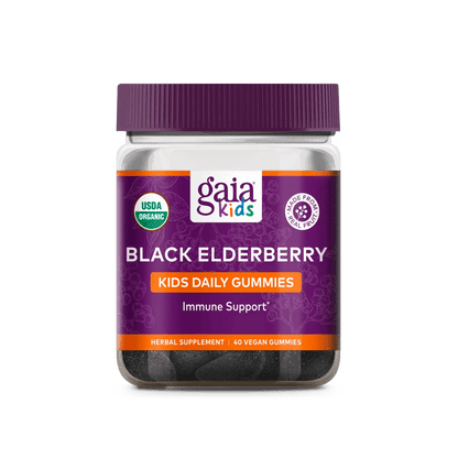 Gaia Herbs Black Elderberry Kids Daily Gummies 1