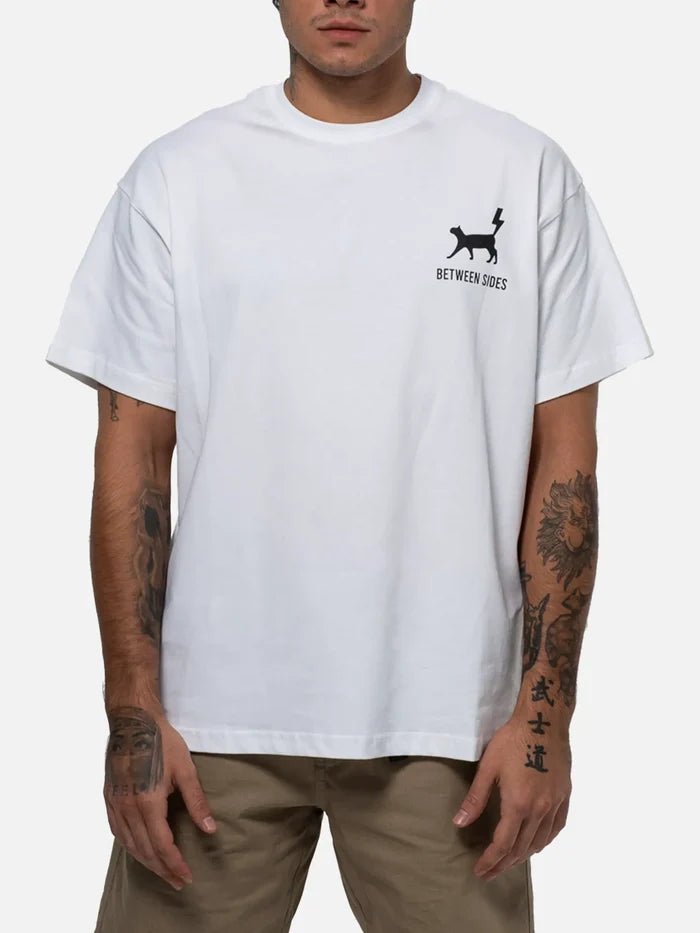 BETWEEN SIDES GT-Cats T-Shirt - White - T-Shirts T-SHIRT