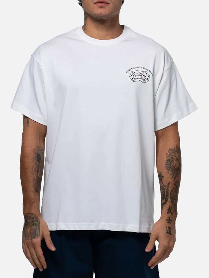 BETWEEN SIDES GT-Dices T-Shirt - White - T-Shirts T-SHIRT