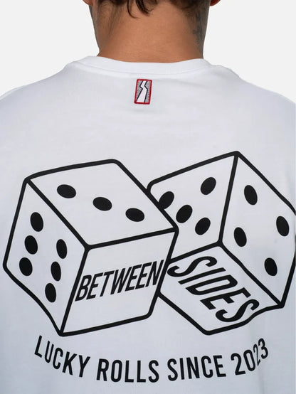 BETWEEN SIDES GT-Dices T-Shirt - White - T-Shirts T-SHIRT