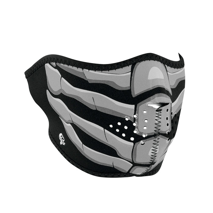 Half Mask G Bone Breath Black: The ZAN Headgear Neoprene Half Face Mask features full coverage of the nose, chin, and cheeks