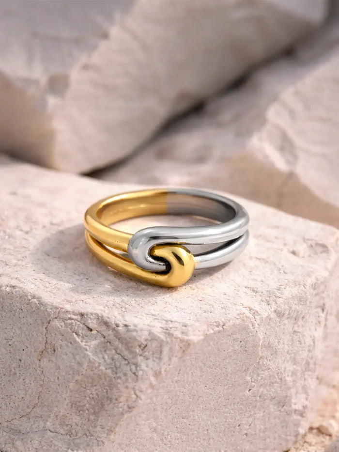 MAREE Harmonia Ring - Silver/Gold - Rings YÜZÜK