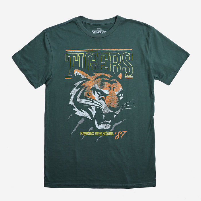 Hawkins Tigers Classic Comfort Tee - Heroes & Villains-Stranger Things-T-Shirt