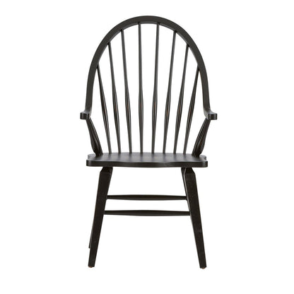 Hearthstone Ridge Windsor Back Arm Chair - Black - 482-C1000A