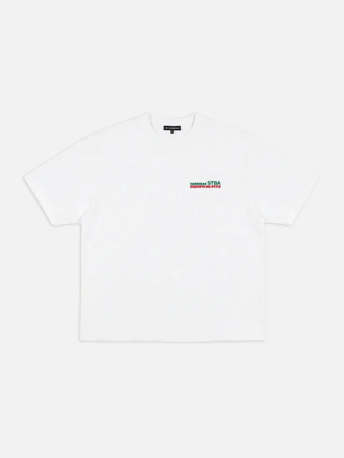 SOON TO BE ANNOUNCED Hermanos Rodrigez T-Shirt – beyaz, ön görünüm