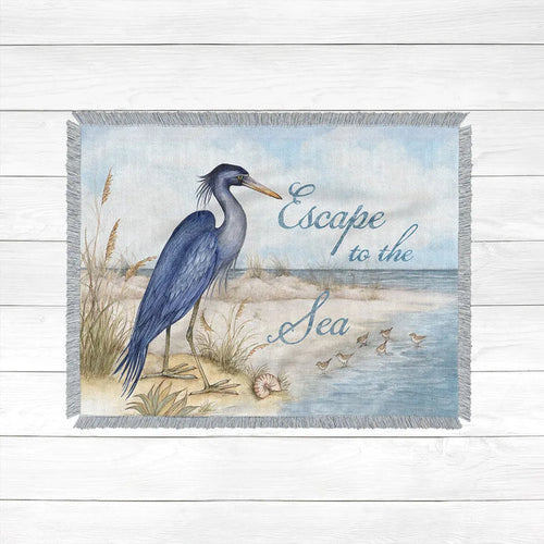 Heron Escape Woven Throw
