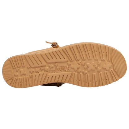 Hey Dude Wally Patriotic Loafer Shoes Tan