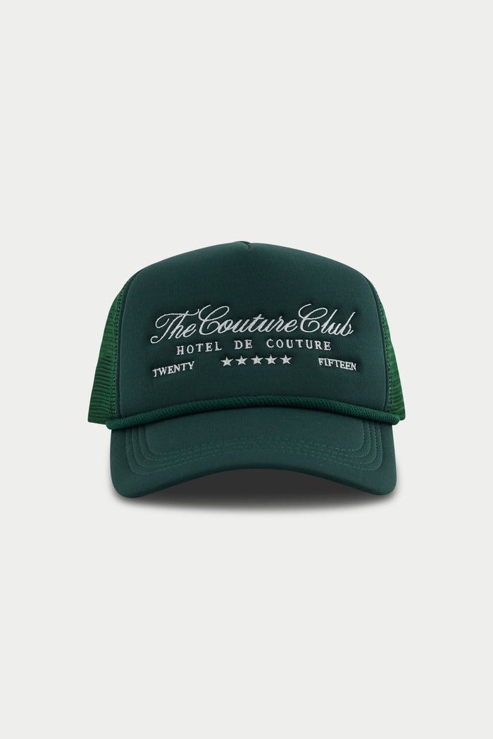HOTEL DE COUTURE CAP - FOREST GREEN