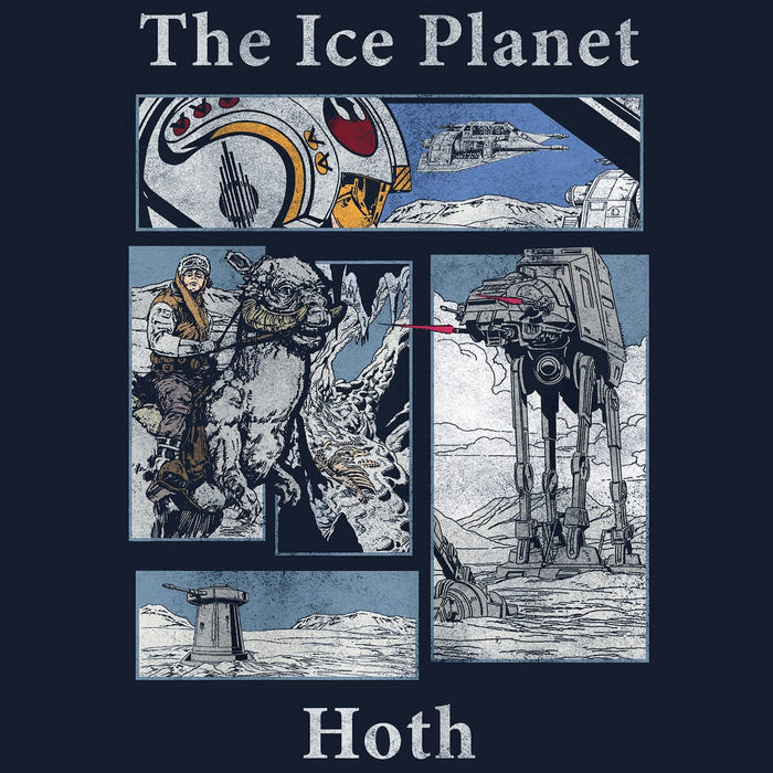 Hoth Story Panel Classic Comfort Tee - Heroes & Villains-Star Wars-T-Shirt