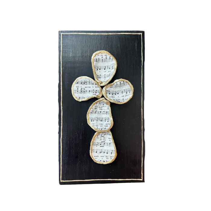 Hymn Oyster Shell Cross - 318 Art & Frame