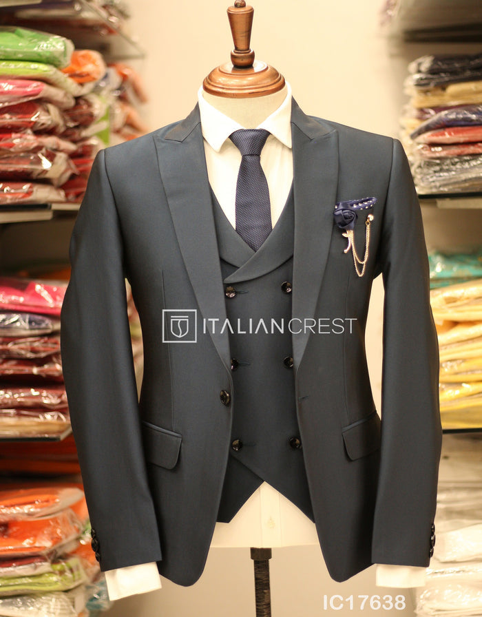 IC17638L-3pc Peak Lapel Suits