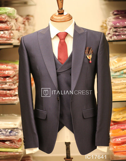 IC17641L-3pc Peak Lapel Suits