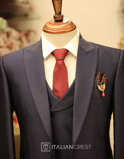 IC17641L-3pc Peak Lapel Suits