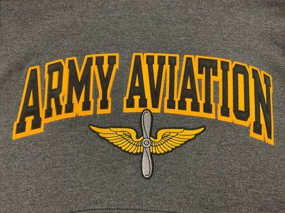 Army Aviation Pullover Sweatshirt with Hood