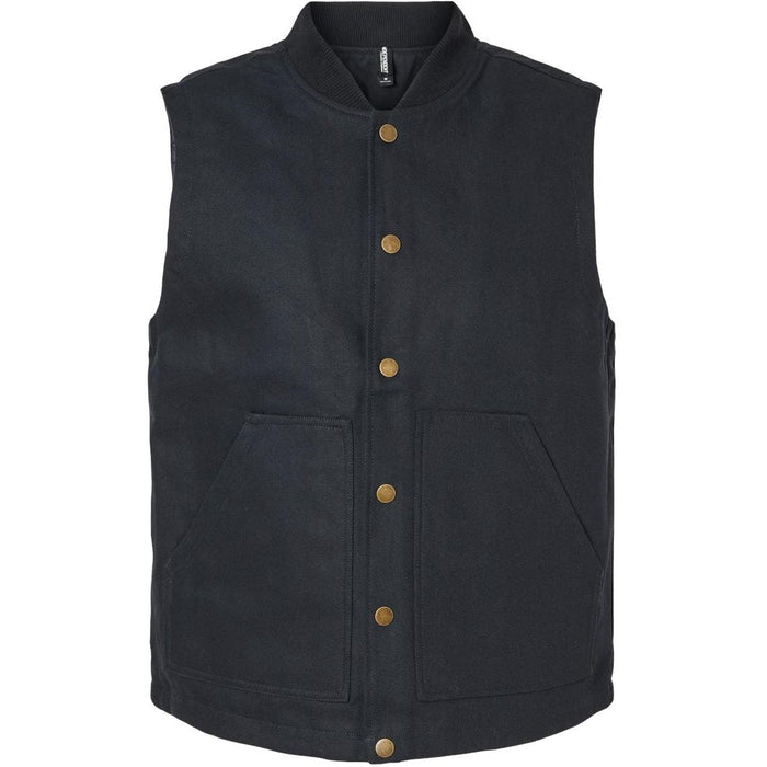 Independent Trading Co. Insulated Canvas Workwear Vest-Apparel-Independent Trading Co.-Black-S-Thread Logic