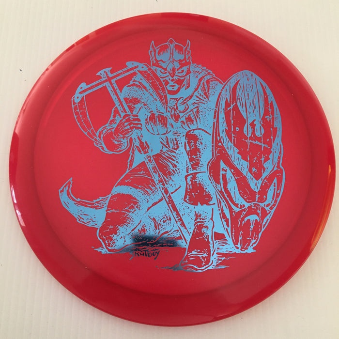 Red/Blue Reflective Stamp / 173-5 grams