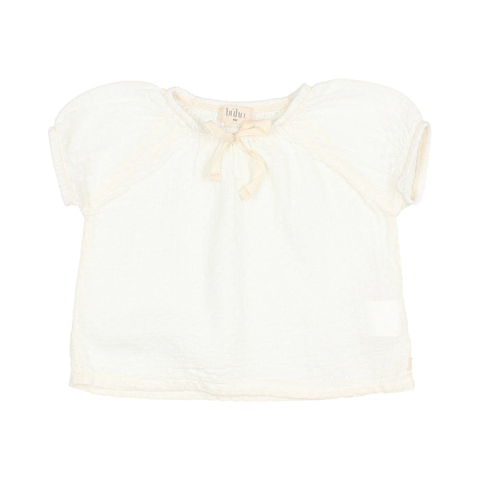 Jacquard Baby Blouse Ecru