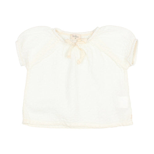 Jacquard Baby Blouse Ecru