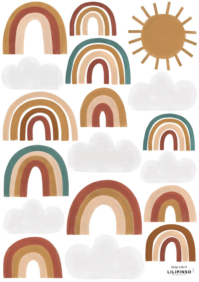Jolis Arc-en-ciel - Sunny /Stickers Muraux