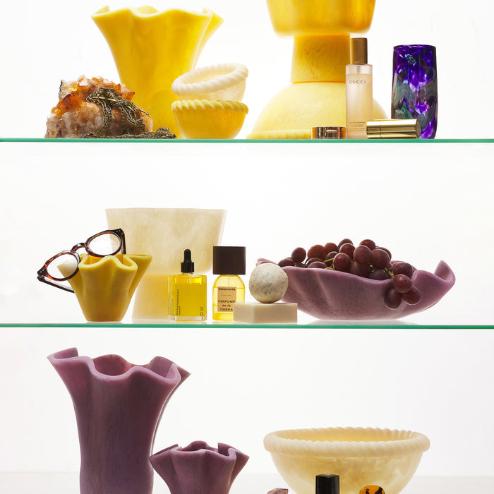 Joy Pedestal Bowl - Pearl