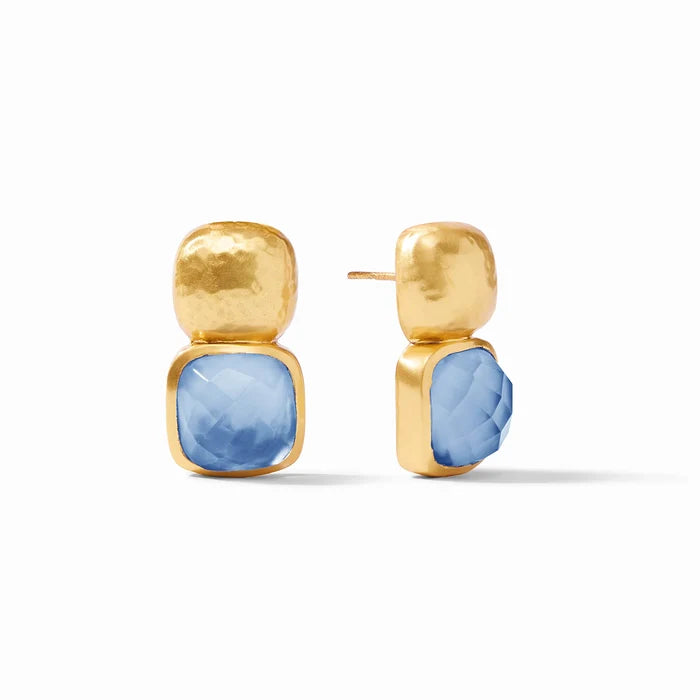 Julie Vos - Catalina Earring, Chalcedony Blue - Findlay Rowe Designs