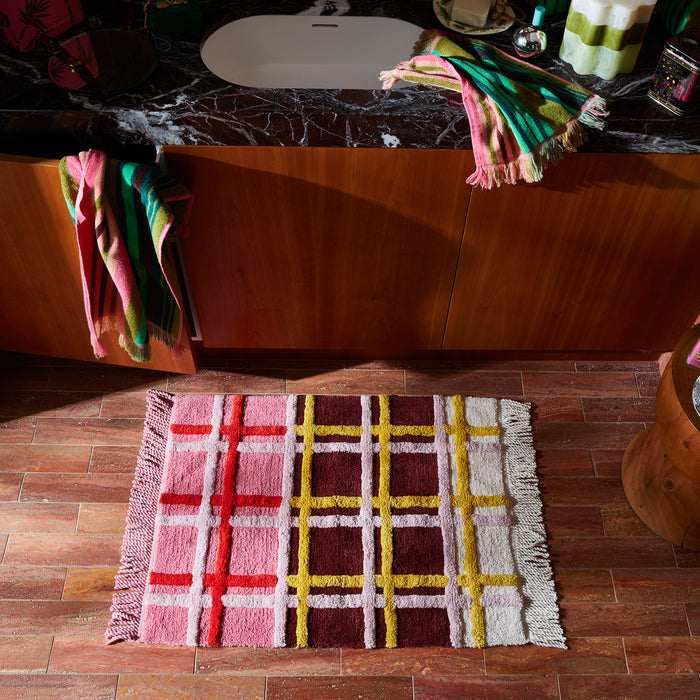 Karina Bath Mat - Rosewood