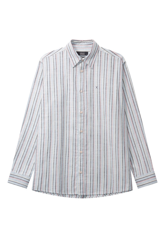 Clean Cut Copenhagen KELVIN STRIPED SHIRT Skjorte L/S Light blue/Violet ice
