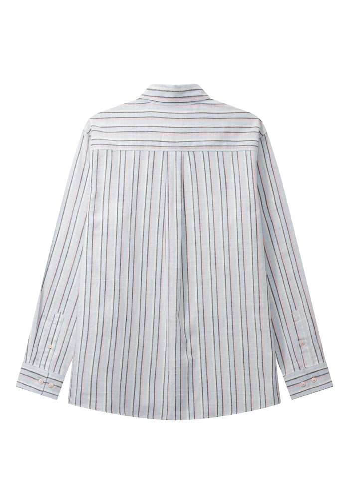 Clean Cut Copenhagen KELVIN STRIPED SHIRT Skjorte L/S Light blue/Violet ice