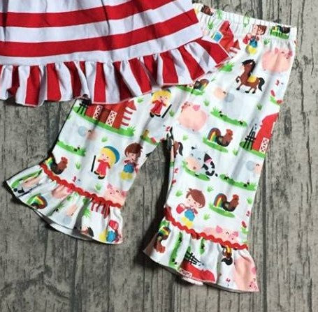 Kids Farm Scene Ruffle Bottomed Pants