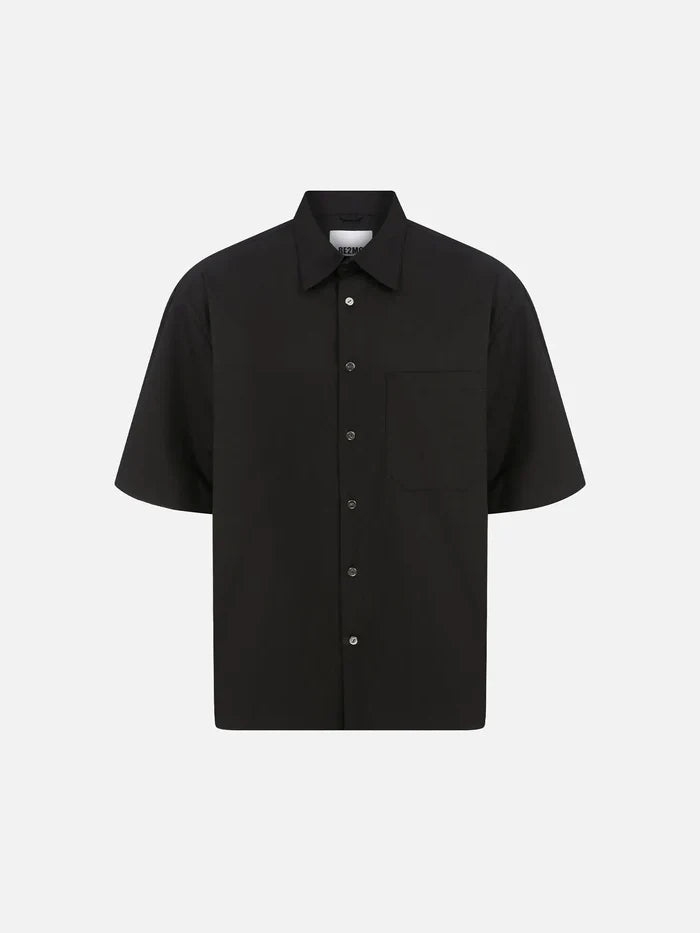 RE2MC Kısa Kol Gömlek - Siyah - Shirts GÖMLEK