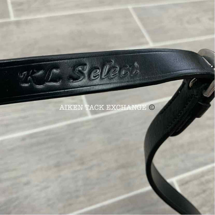 KL Select KL Italia Pirouette Flash Dressage Bridle with Reins, Oversize