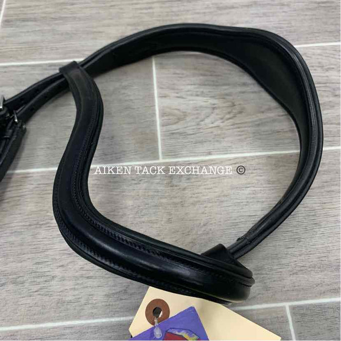 KL Select Red Barn Arena Ergonomic Flash Dressage Bridle, Black, Oversize