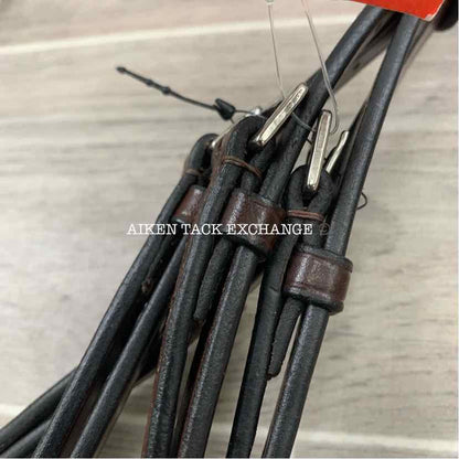 KL Select Red Barn Arena Ergonomic Weymouth Dressage Bridle, Brown, Size Full