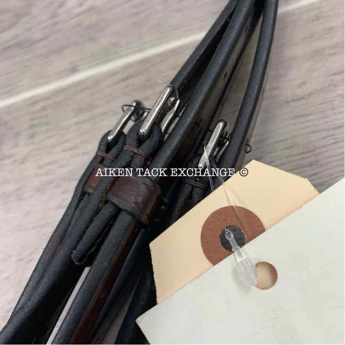 KL Select Red Barn Arena Ergonomic Weymouth Dressage Bridle, Brown, Size Full