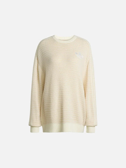 ADIDAS ORIGINALS Knit Sweater - Off White - Sweaters KAZAK
