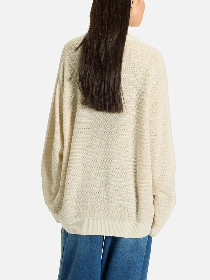 ADIDAS ORIGINALS Knit Sweater - Off White - Sweaters KAZAK