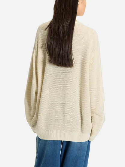 ADIDAS ORIGINALS Knit Sweater - Off White - Sweaters KAZAK