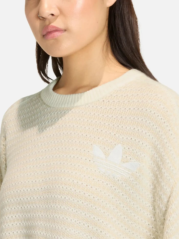 ADIDAS ORIGINALS Knit Sweater - Off White - Sweaters KAZAK