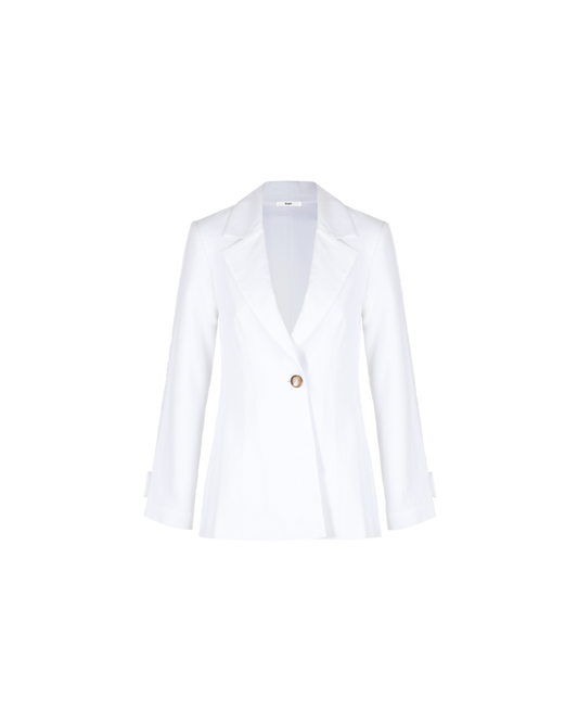 KOS LINEN BLAZER WHITE