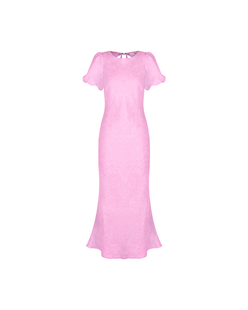 KOS LINEN DRESS PINK