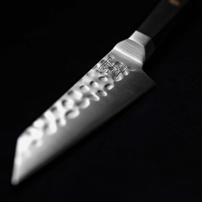 Kotai Stainless Steel Bunka Paring Knife with Ebony Wood Handle, 3.5-Inches