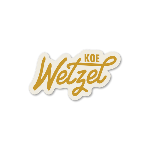 KW Script Sticker