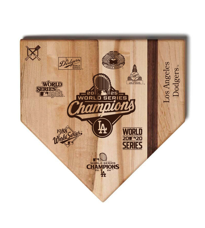 LA Dodgers 8 World Championships Home Plates