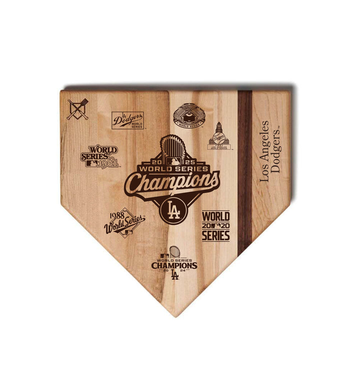 LA Dodgers 8 World Championships Home Plates