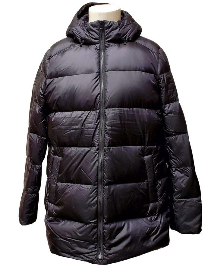 Land End Women's Down Puffer Jacket - Black