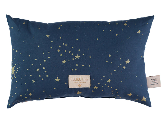 Laurel Cushion Gold Stella Night Blue