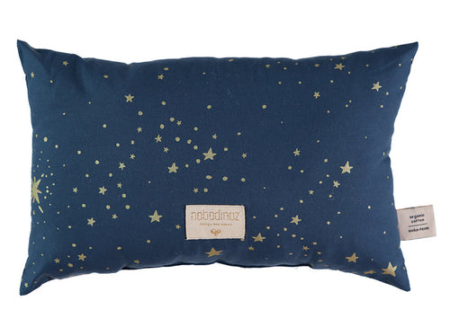 Laurel Cushion Gold Stella Night Blue