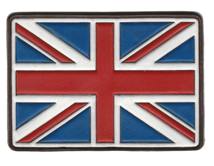 Leather Union Jack Patch