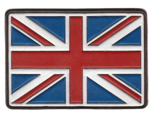 Leather Union Jack Patch