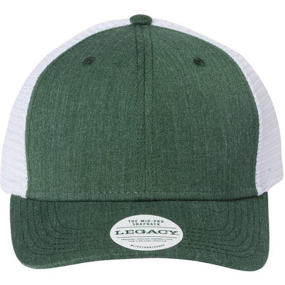 Melange Dark Green/White / OSFA